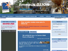 Tablet Screenshot of emmaus-dijon.org